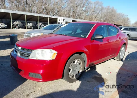 2012 Dodge Avenger Se from USA, damaged, VIN 1C3CDZAB1CN193499